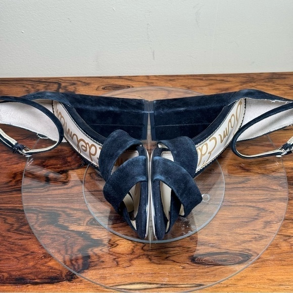 NEW Sam Edelman Yancy Suede Heel Sandals - black - Picture 13 of 16